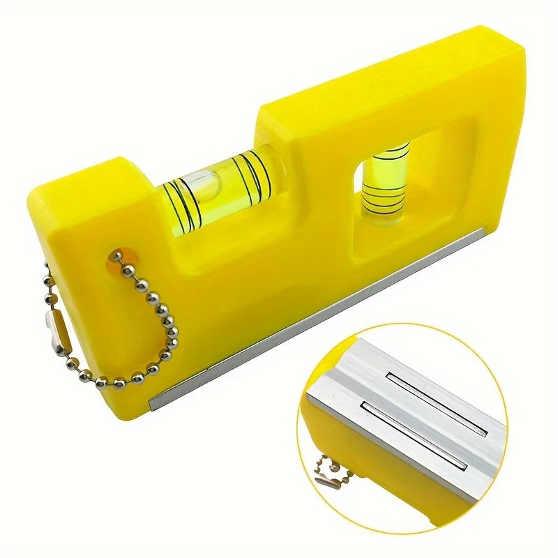 Mini Portable Magnetic Level Gauge Hanging Chain Torpedo Level Ruler With Level Bubble Level Measuring Balance Ruler Qme