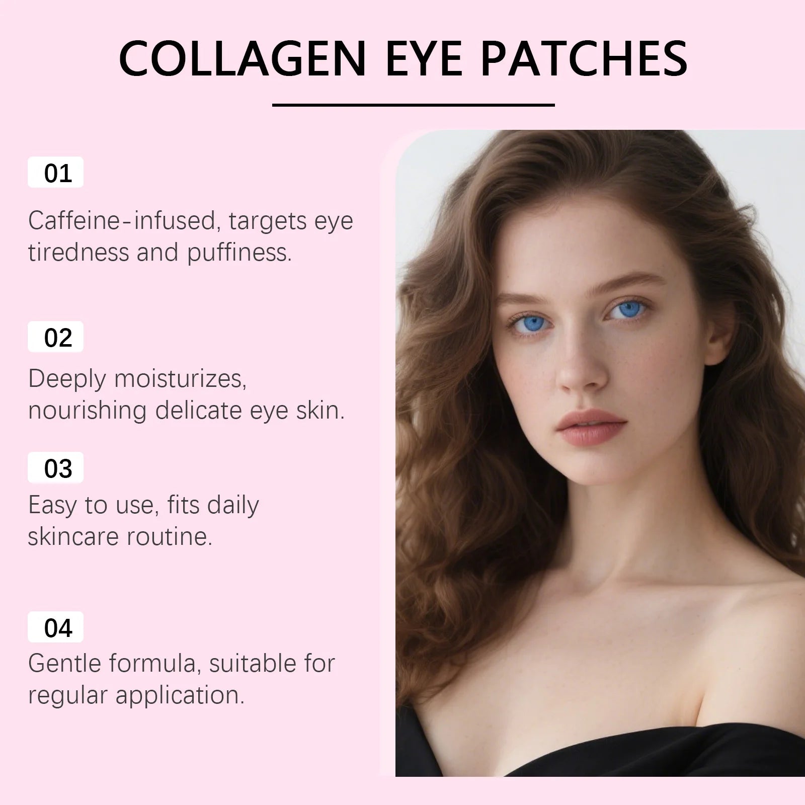 Collagen Eye Patches Hydrogel Anti Dark Circles Reduces Puffiness Instant Lifting Nourishing Anti-Wrinkle Under Eye Mask Qme