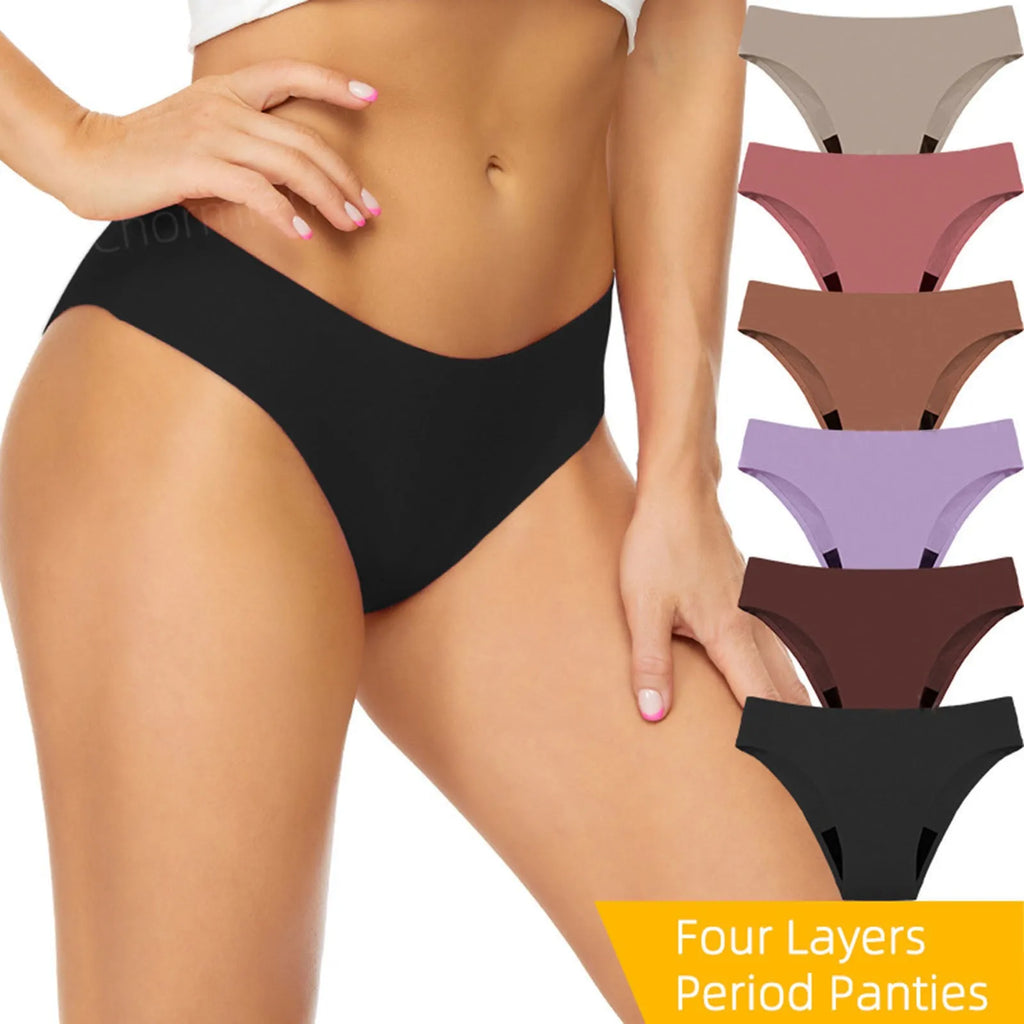 Swimwear Solid Color Menstrual Leakproof Bikini Bottom Absorbent Pants High Waist Swimming Trunks For Teens Outing Micro Bikinis Qme