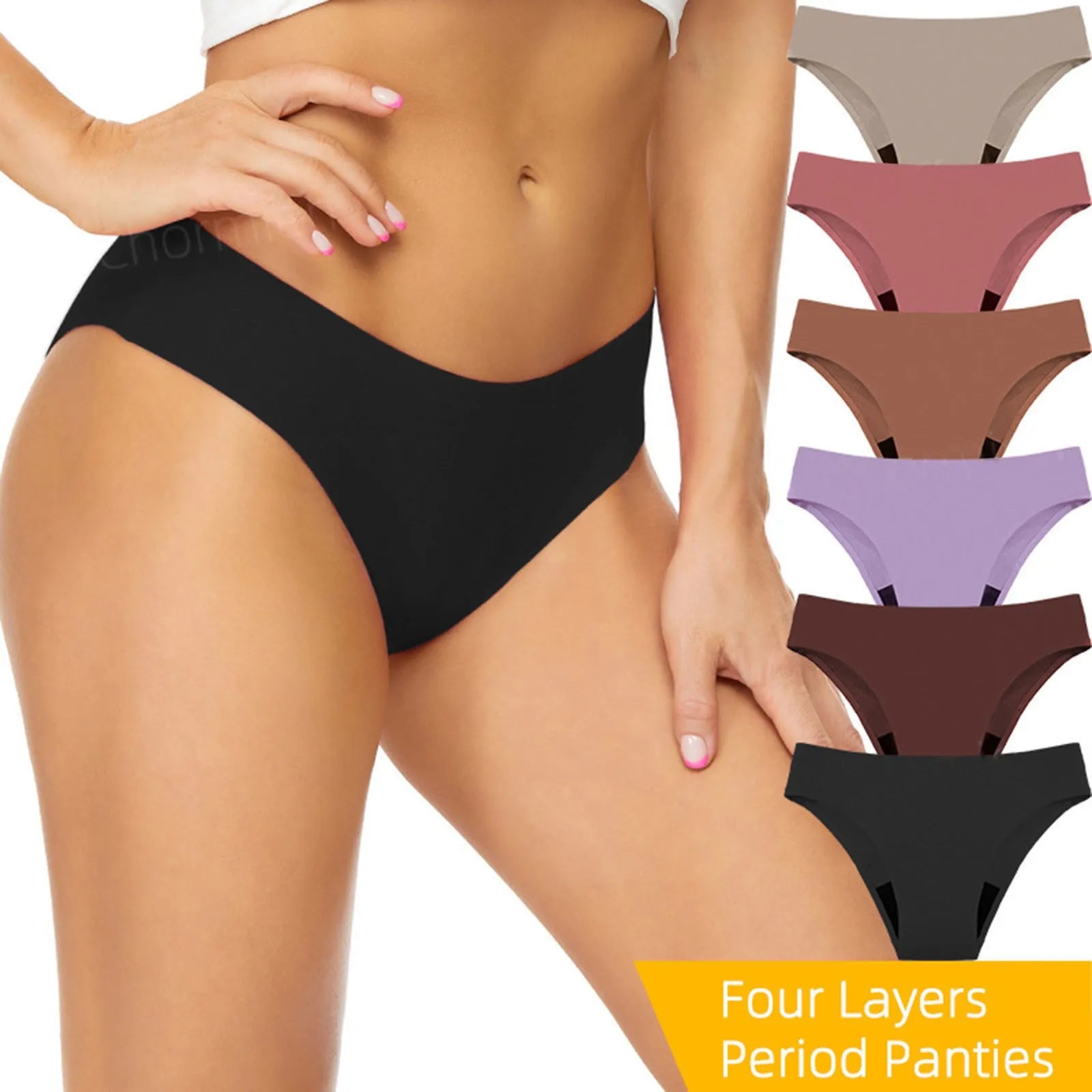 Swimwear Solid Color Menstrual Leakproof Bikini Bottom Absorbent Pants High Waist Swimming Trunks For Teens Outing Micro Bikinis Qme