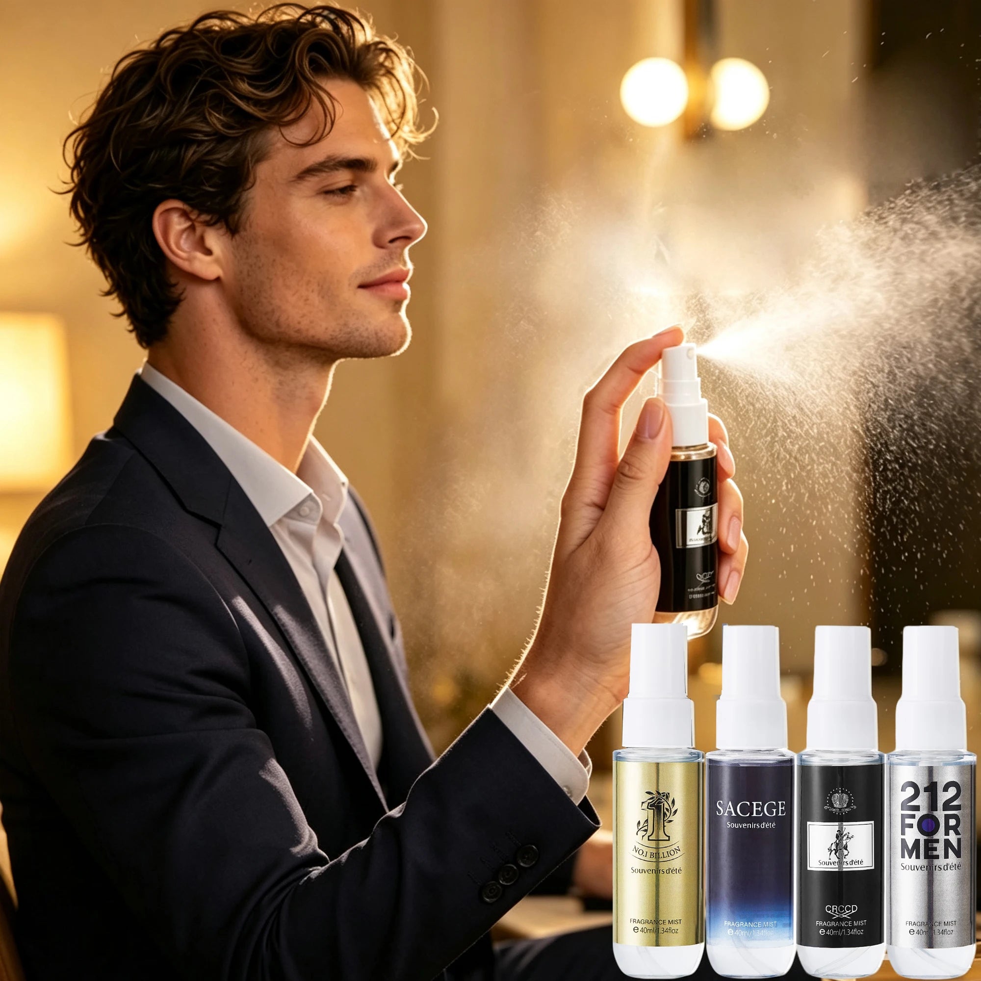 Men's Fragrance Spray Lasting Elegant Charming Ideal Men Qme
