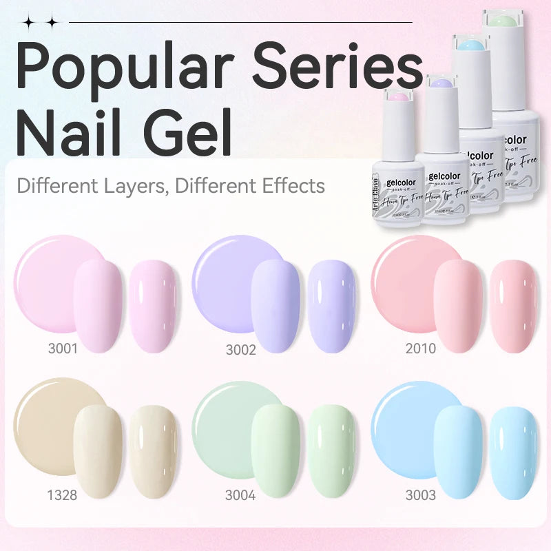 Arte Clavo Nail Gel Polish Hema TPO Summer Collection Semi Permanent Qme