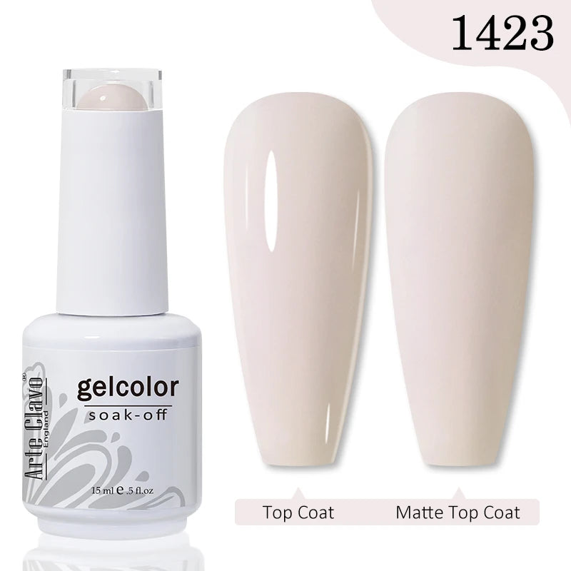 Arte Clavo Gel Nail Polishes Pink Nude Hybrid Lak Manicure