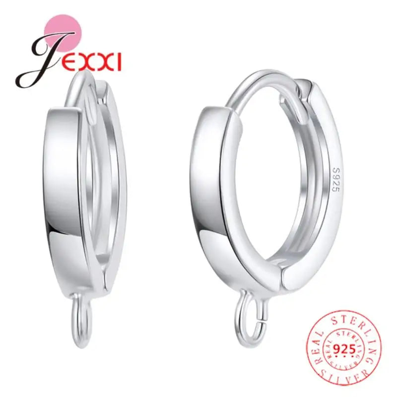 New Arrival Genuine 925 Sterling Silver Color Earrings Findings Fashion Jewelry Accessories Support Wholesale/Retail/Drop Ship Qme Default Title