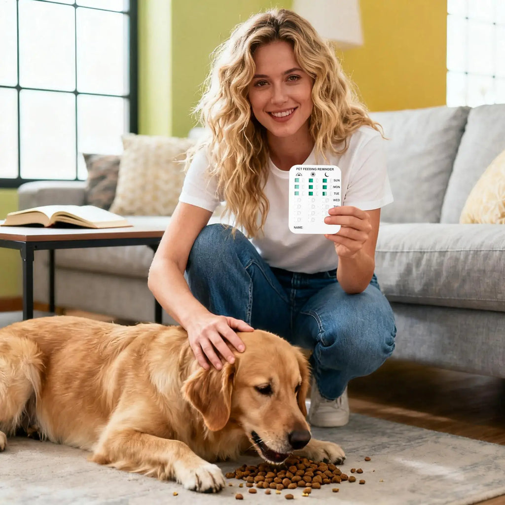 Pet Feeding Reminder Magnet Did You Feed Sticker Apartment Daily Home Qme