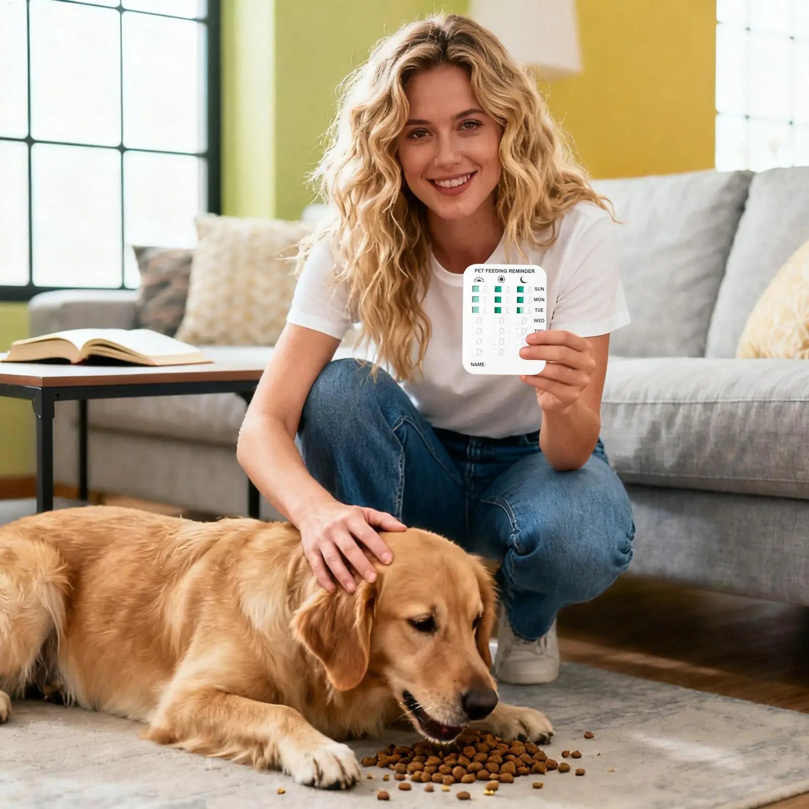 Pet Feeding Reminder Magnet Did You Feed Sticker Apartment Daily Home Qme