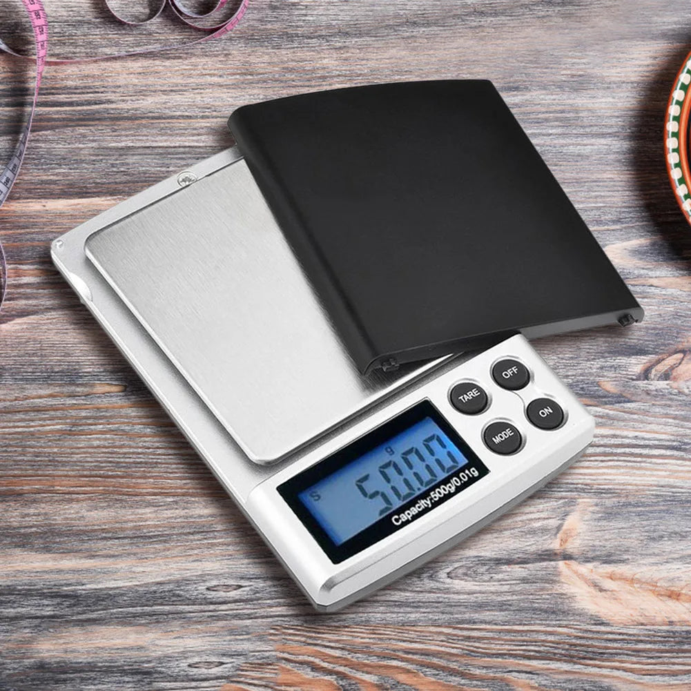 500gx0.01g Gold Silver Jewelry Scale High Precision Kitchen Scales Electronic Scales for Jewelry/Gemstones/Precious Metals/Coins Qme Default Title