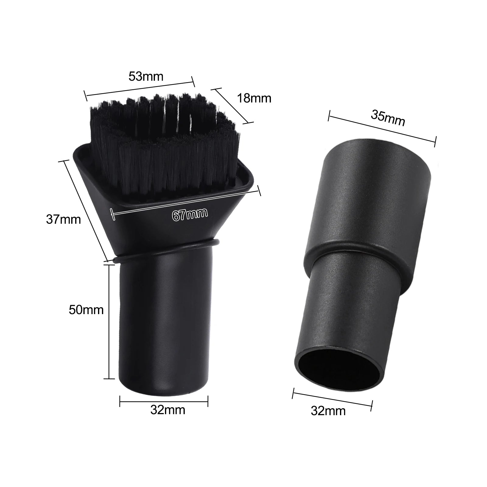 Suction Brush With Hard And Soft Bristles For Karcher WD 2 WD 3 WD 4 WD 5 Multi-Purpose Vacuum Cleaner For 2.863-221.0 Qme