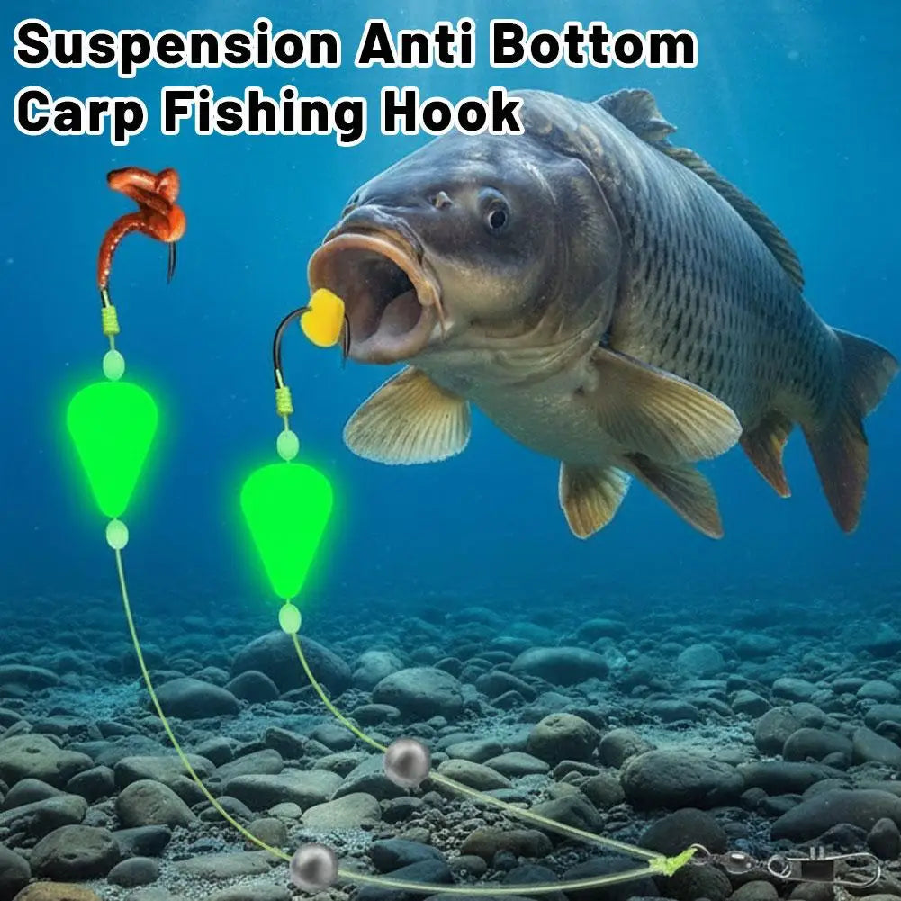 Night Fishing Rig Double Hook Line Reverse Subline Teaser European Qme