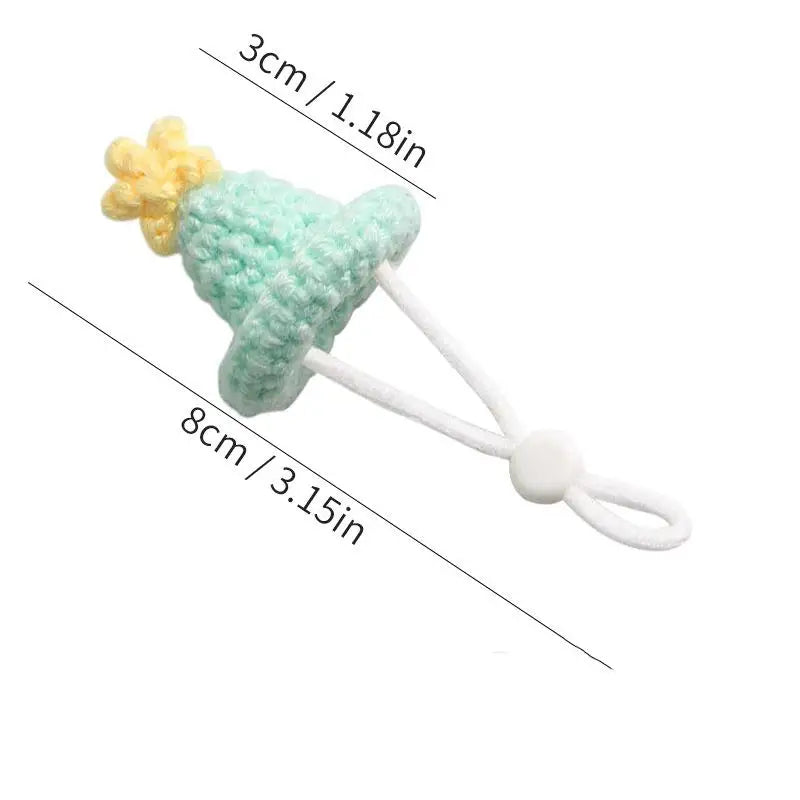 Cute Handmade Knitted Hat Pet Tiny Hamster Parrot Chipmunkguinea Pig Qme A3