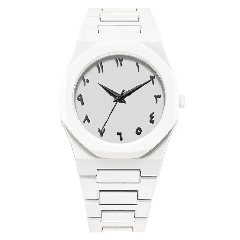 2026 2026 Spring New Men's Watch Light Luxury, niche luxury, minimalist fashion, quartz watch with black large dial Qme