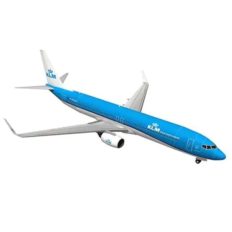 1 100 Boeing 737 Aircraft Dutch Airlines 3D Paper Model DIY Handmade Qme