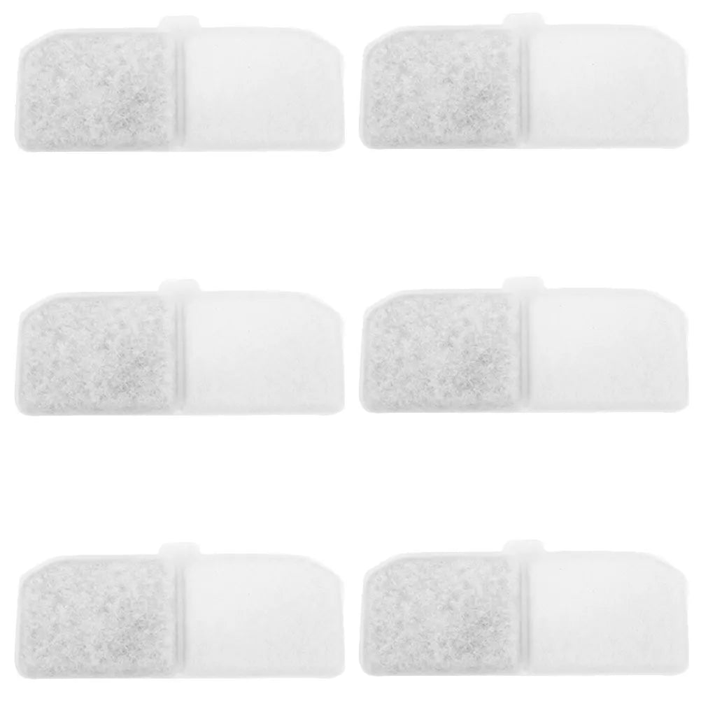 6Pcs Pet Water Fountain Filters Replacement Cat Dog Water Fountain Filter Tool for Effective Odor Chlorine Removal Qme