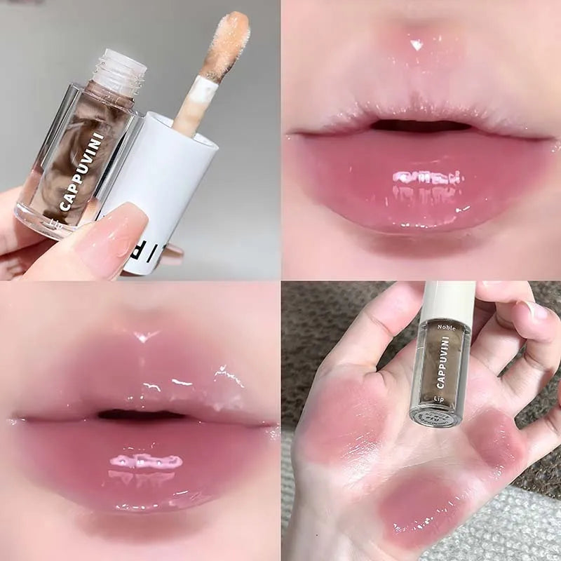 Temperature Changing Lip Gloss, Waterlight Icy Mirror Finish Lip Stain, Natural Color Enhancing Lip Balm, Hydrating Non-Sticky Qme 03 coconut