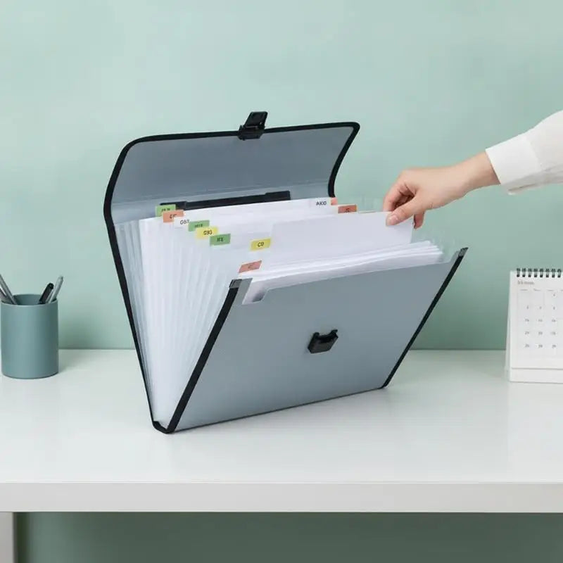 Multi Level Long File Organizer Expandable Business Folder Tear Proof Qme