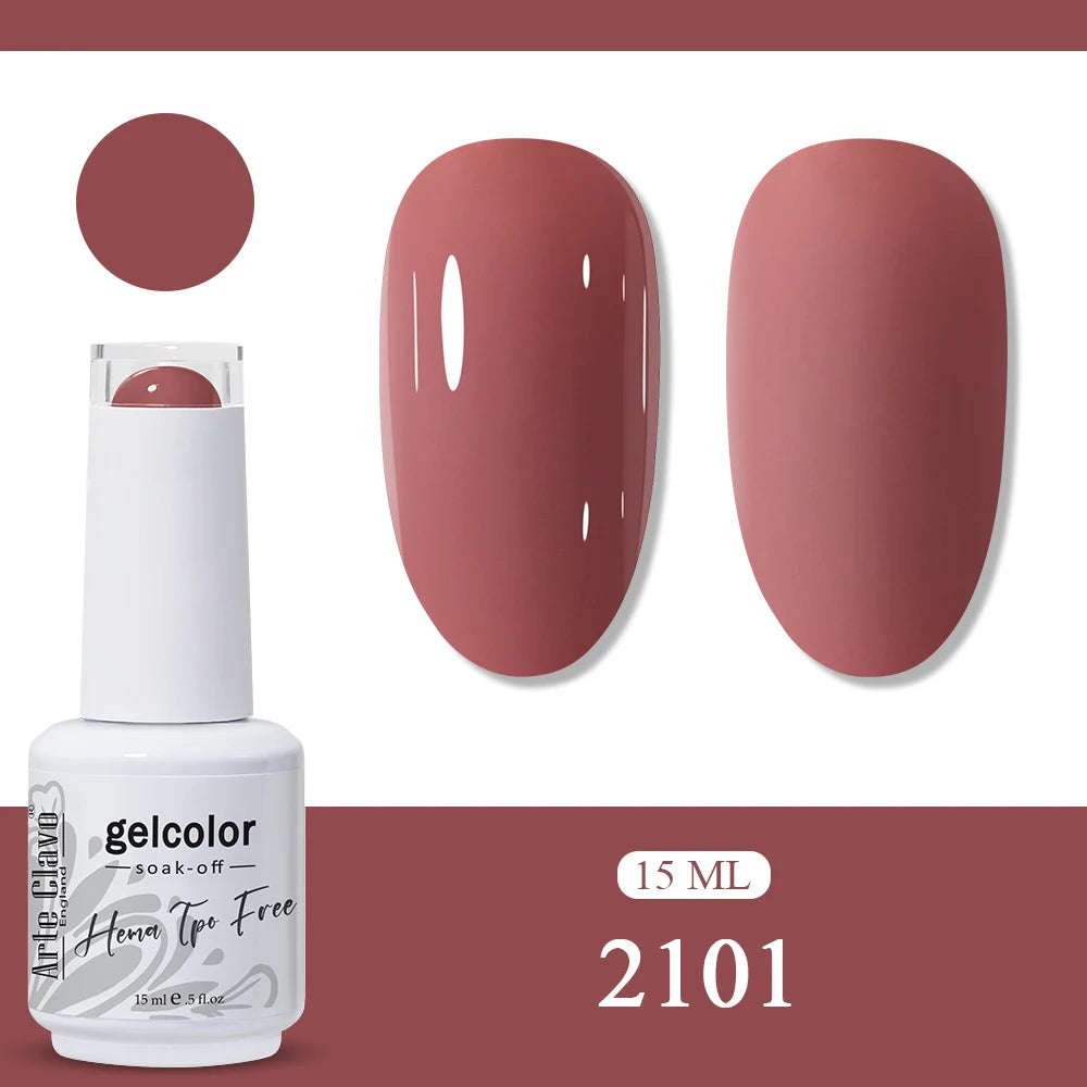 Arte Clavo Rainbow Gel Nail Polish Semi Permanent Art UV LED Lamp