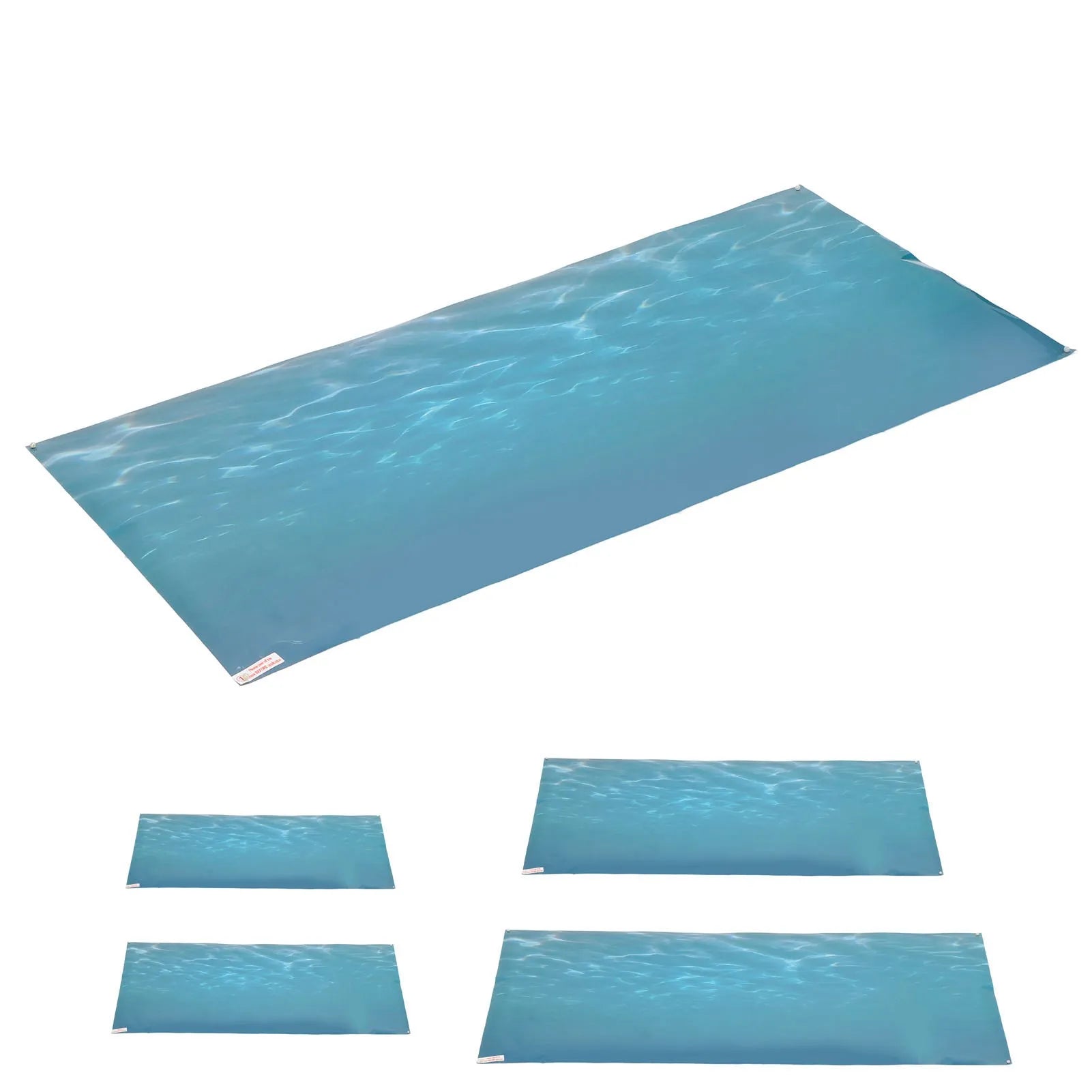 Aquarium Background Poster Fish Background Sticker PVC Self Adhesive 3D Sea Pattern Aquarium Poster Decoration Qme 122x50cm