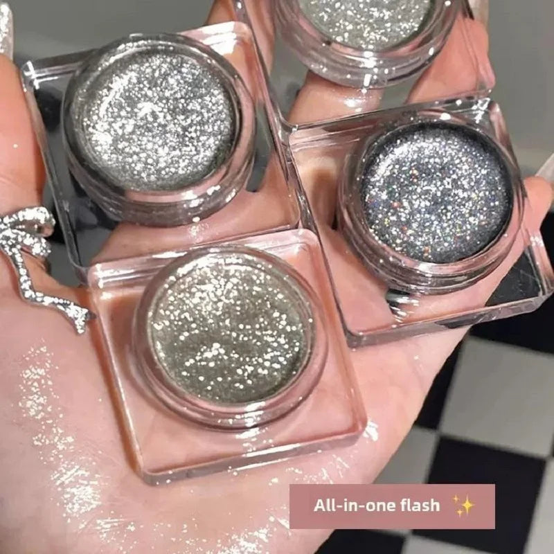 Natural Gloss Pearlescent Matte Diamond Eyeshadow Eye Makeup High-end Qme