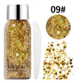 Body Glitter Gel Sequins Long Acting Face Eyes Hair Prom Party Qme July-LP-09
