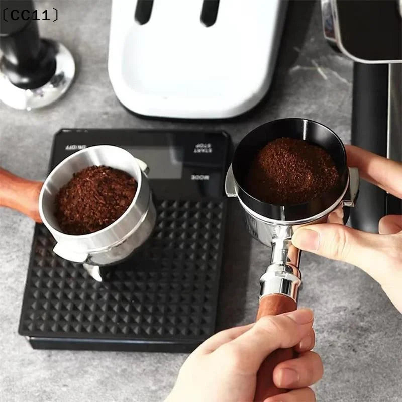 Aluminum Alloy Espresso Dosing Ring Anti Spill Design Easy Clean Qme