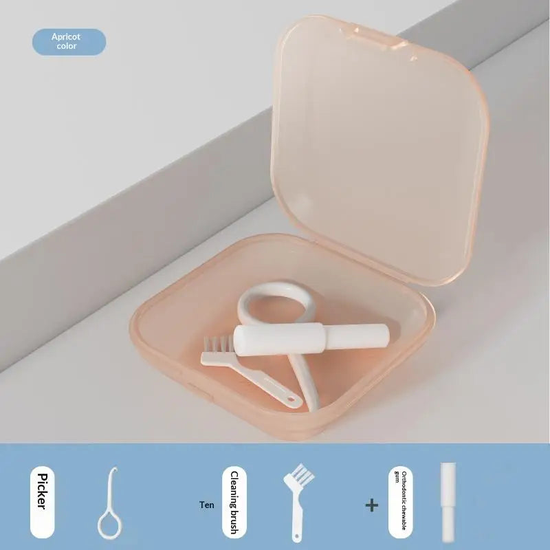 Invisible Braces Protective Storage Case Easy Snap Closure Safety Qme 2 Nude