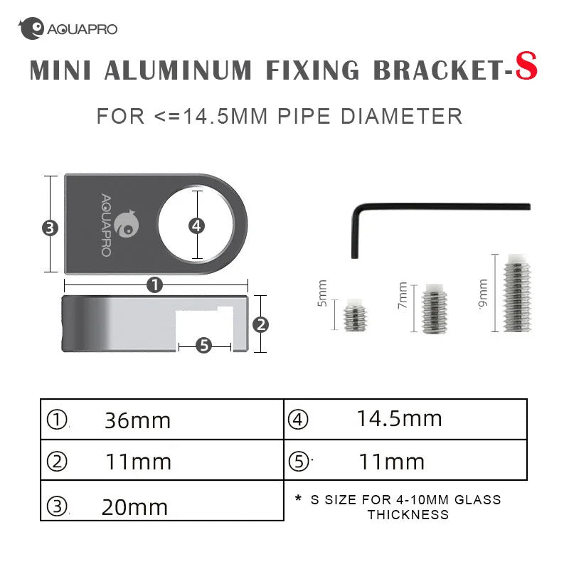 Aquarium Mini Aluminum Alloy Holder Fixing Bracket Aquatic Fish Plant Tank Feeding Clamps Water Tube Filters Accessories Foam Qme Holder S
