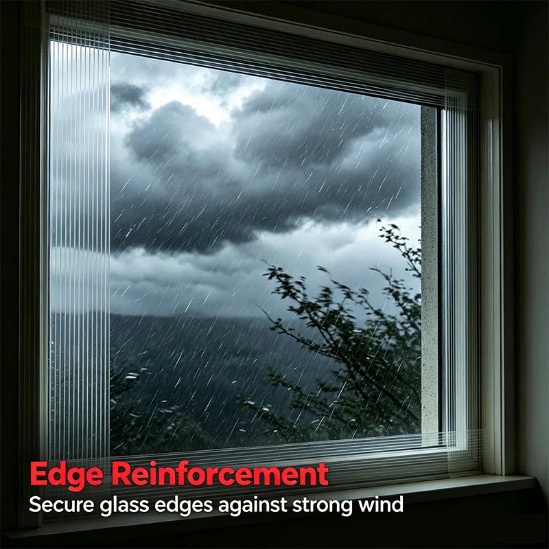 Striped Fiberglass Filament Tape Typhoon Window Glass Reinforcement Tape Strong Adhesive No Residue Weatherproof Fiber Tape Qme