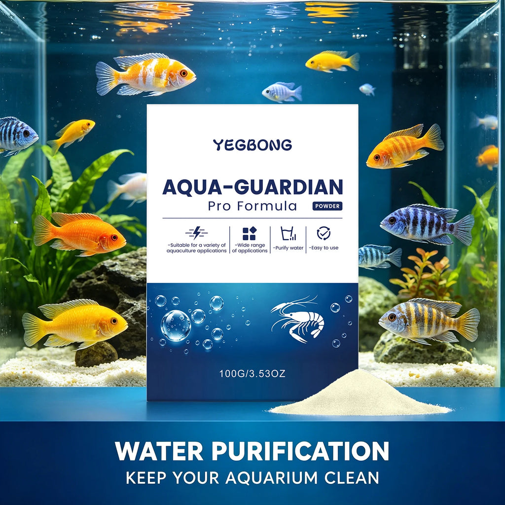 Aquarium Water Purifier Powder Remove Impurities Purify Water Improve Water Quality Safe Easy to Use Fish Tank Water Conditioner Qme
