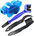 Bike Chain Cleaner, 4 Pack Bike Cleaning Kit, Portable Bike Chain Scrubber and Chain Brush, Bicycle Cleaning Brush Tool Qme 4 Bike Cleaning Kit