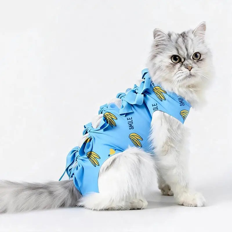 Postoperative Recovery Anti Licking Clothing Adjustable Cat Wound Qme L L