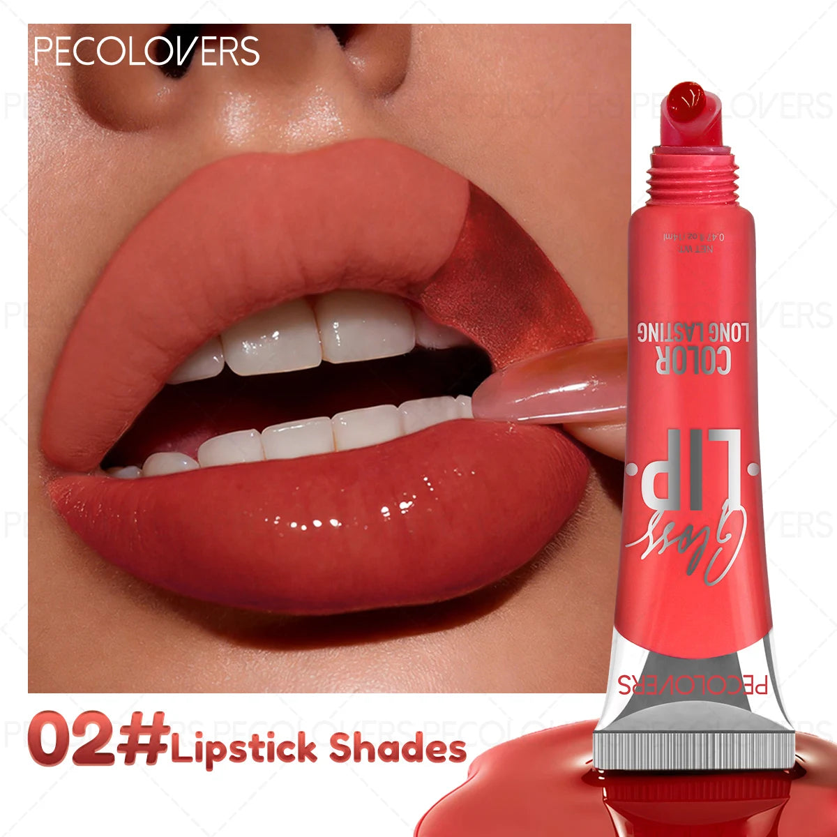 Tearable Lip Gloss Long-lasting Lipstick Waterproof Non Stick Cup Qme 02