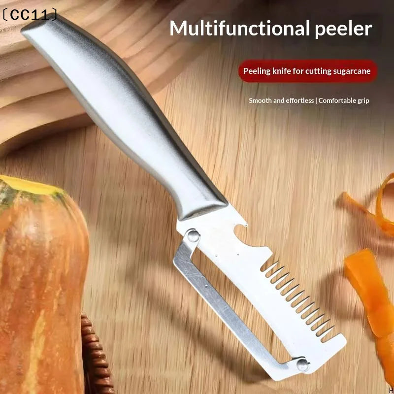 Stainless Steel Peeler Bottle Opener Blade Labor Saving Design Home Qme