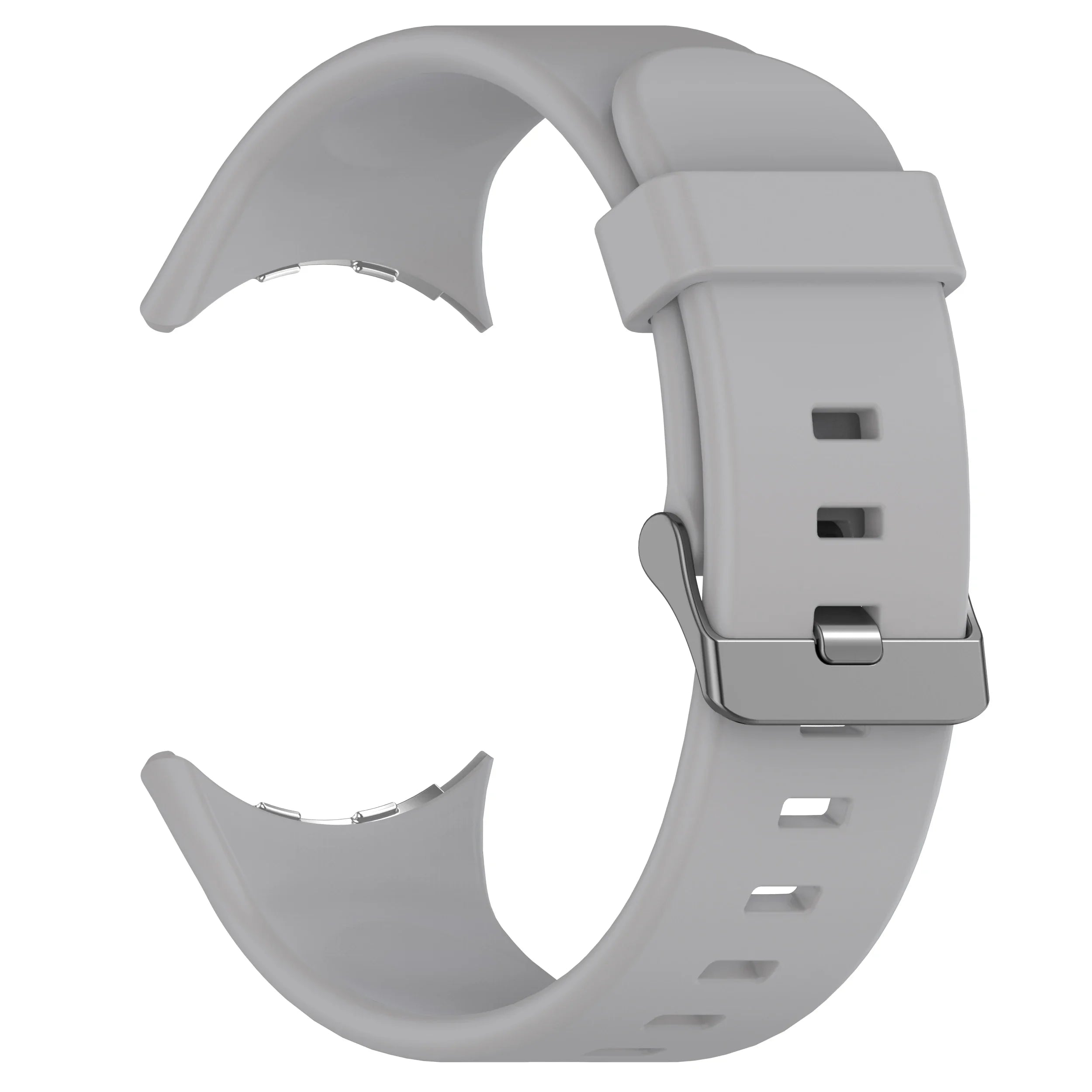 Silicone Strap for Google Pixel Watch 3 45mm Replacement Sport Bracelet Correa for Pixel Watch 3 Band Accessories Qme Grey Pixel Watch 3 45mm