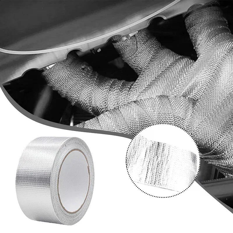 10m Aluminum Foil Tape Temperature Resistant Insulation Manifold Qme Default Title