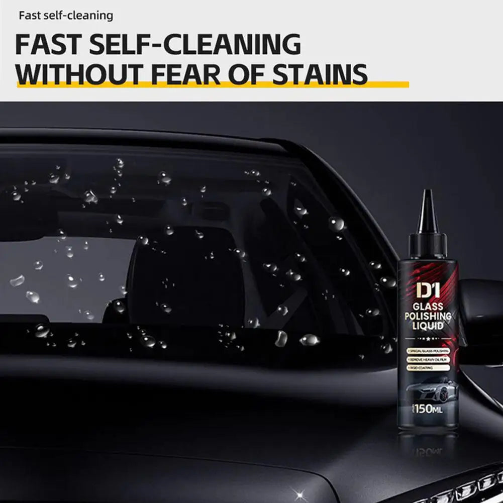 CAR Glass Polishing Paste High Gloss Oil Film Remover for Auto Windshield Home Windows Safe Formula Long Lasting Shine Cleaner Qme
