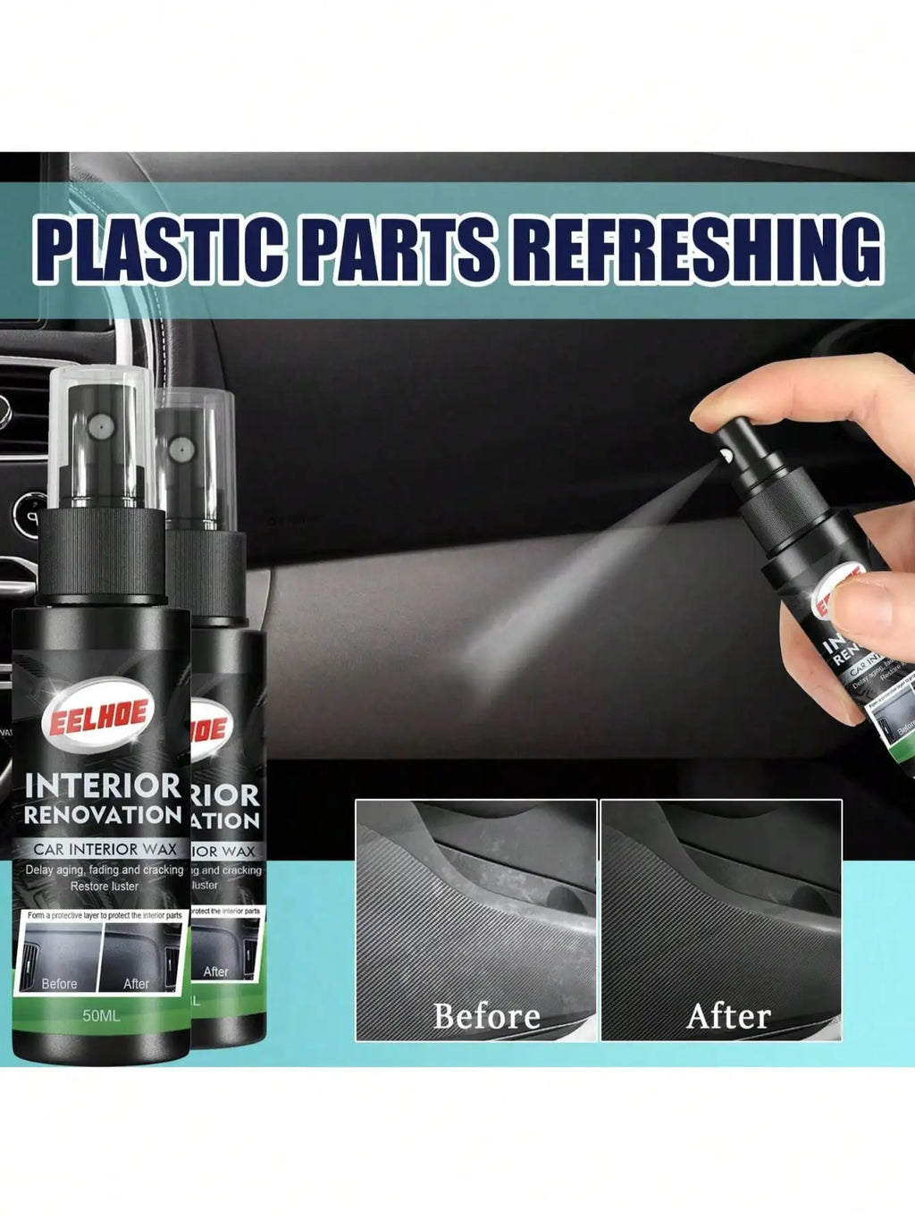 Interior Repair Spray Protection Instrument Panel Refurbishing Agent Qme