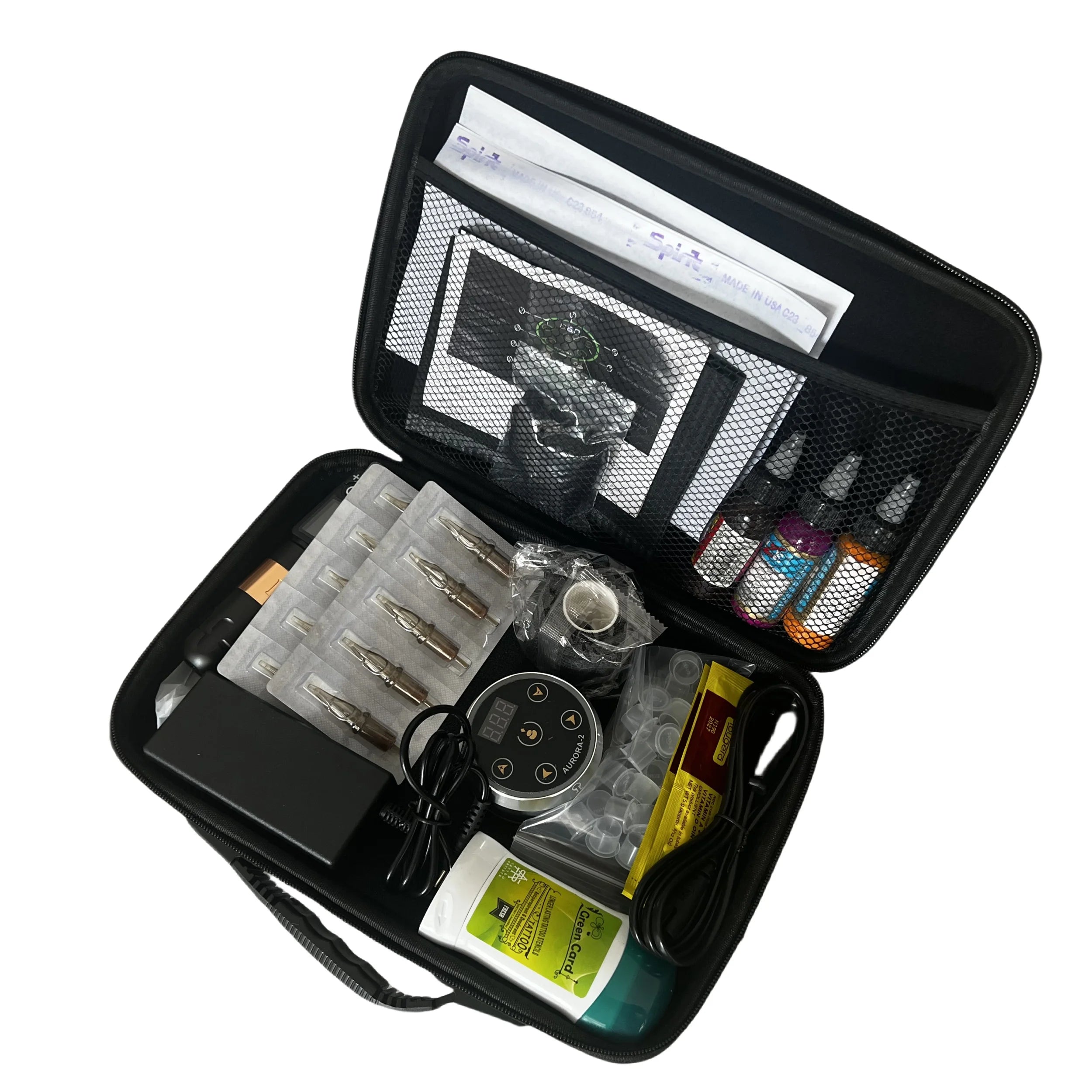 Portable One ToolBox Impact Resistant Tattoo Kit Case Safety Instrument Storage Suitcase for Travel And Professional Use Qme