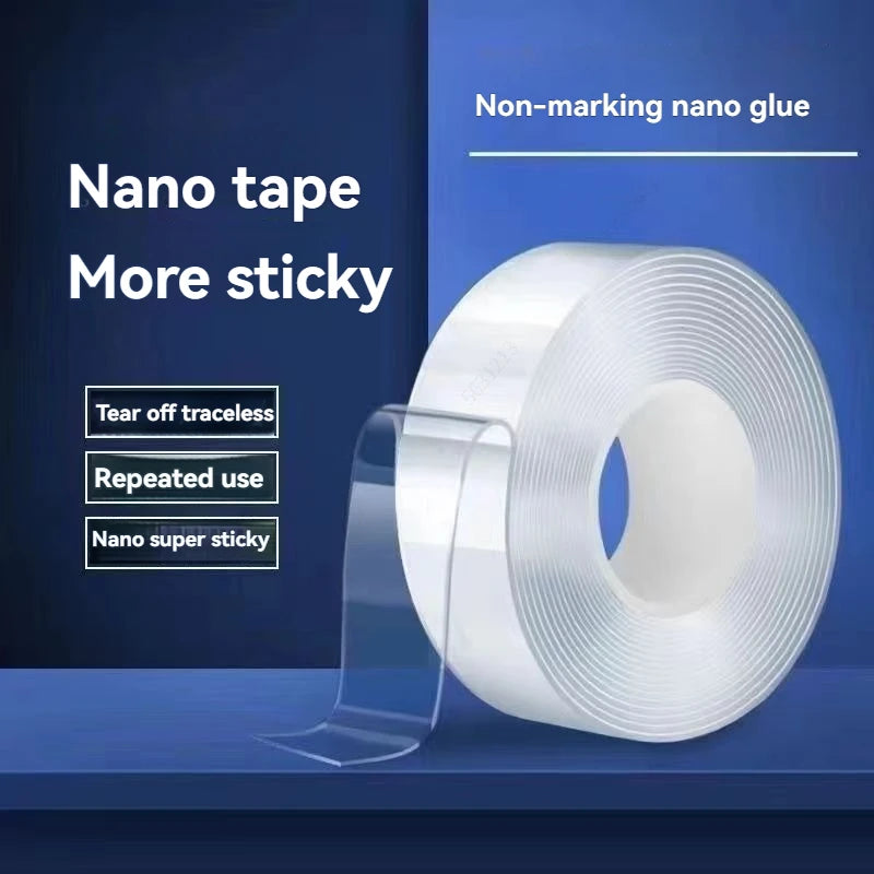 Waterproof Adhesive Reusable Nano Tape: Easy Apply To Seal Pools, Kitchens, for Home & Restaurant Use On Various Surfaces Qme