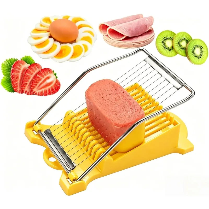 Ham Slicer Stainless Steel Luncheon Meat Cutting Machine Banana Cheese Strawberry Slicer Kitchen Gadgets Qme