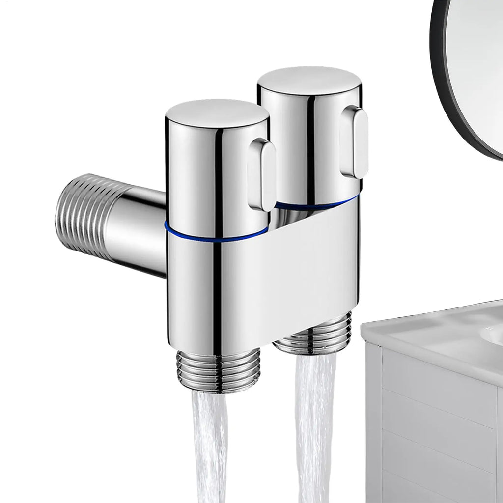 2 Way Water Valve Zinc Alloy Multi-functional Outlet 2-Way Filling Qme CN