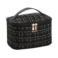 Cosmetic Makeup Bag Double Layer Large Capacity Storage Organizer Outdoor Travel Essentials Women's Cosmetic Toiletry Bag Qme Black One Size