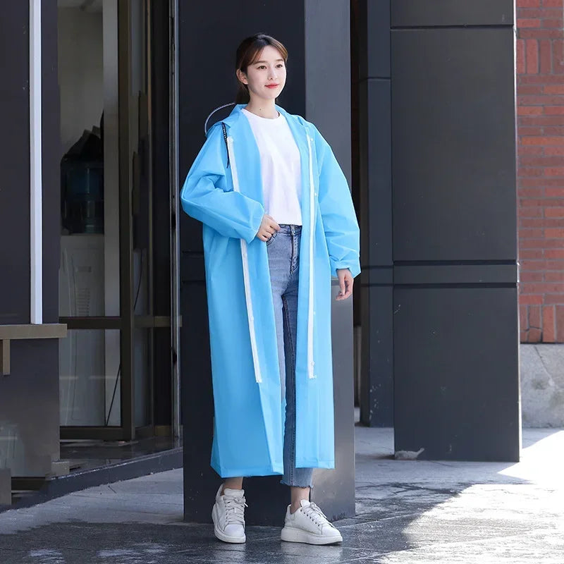 Adult thick raincoat, EVA light raincoat, Waterproof poncho, Rain coat for women, Rain coat for men, Outdoor tour poncho Qme