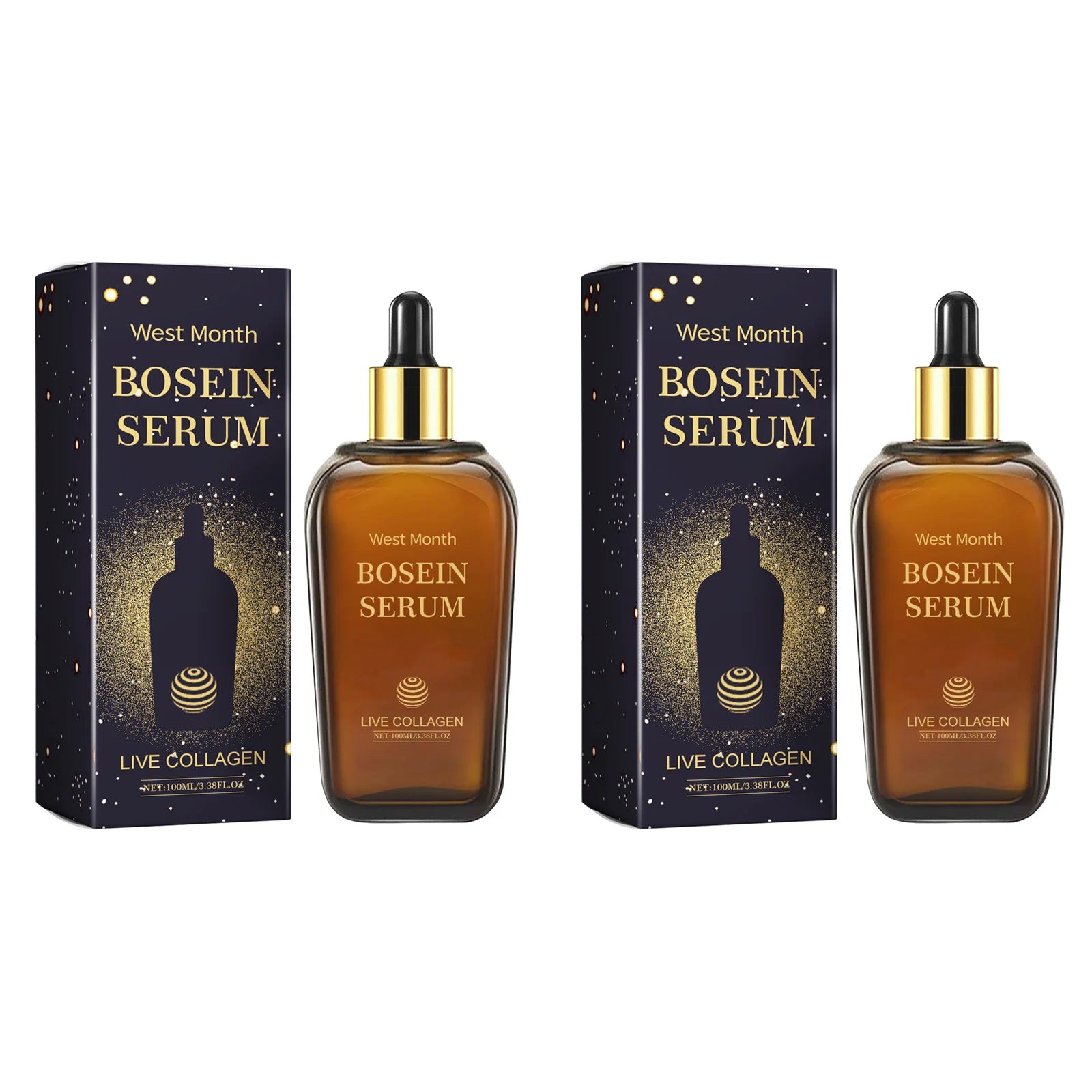 Face Bosein Serum Brightening Skin Tone Replenishing Collagen Repairing Increasing Skin Elasticity Moisturizing Essence Lotion Qme 2Pcs