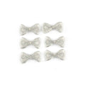 50Pcs 16x28mm Golden/Silver Christmas Bows For Xmas Party Flower Gifts Decor Handmade Accessories Bowknot Ribbons DIY Supplies Qme 1 16x28mm