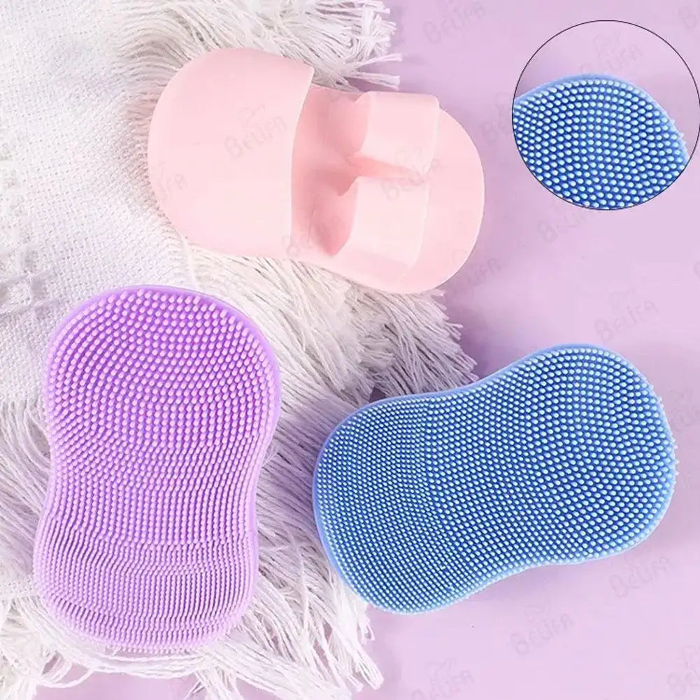 Face Scrubber Mini Facial Brush Silicone Wash Exfoliator Finger Glove Pads Handheld Cleansing Brushes Tool Skin Care Deep Clean Qme