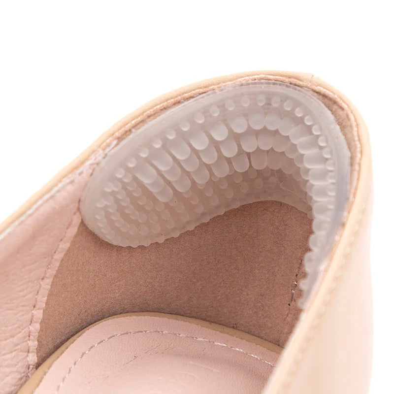 Silicone Heel Protectors Stickers Heels Grips for Women Men Anti Slip Heel Cushions Non-Slip Inserts Pads Foot Soft Heel Care Qme