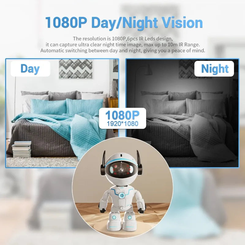ESCAM PT205 1080P Pan/Tilt AI Humanoid Detection WiFi IP Camera with Two Way Audio Qme