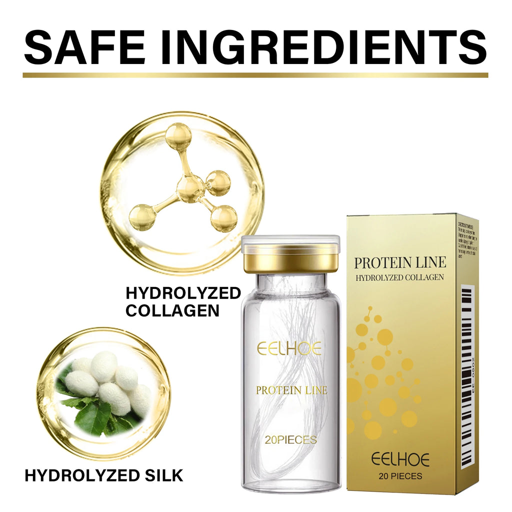 Protein Thread Lifting Set Fade Fine Lines Wrinkle Absorbable Protein Threads Collagen Face Filler Firming Moisturizing Serum Qme