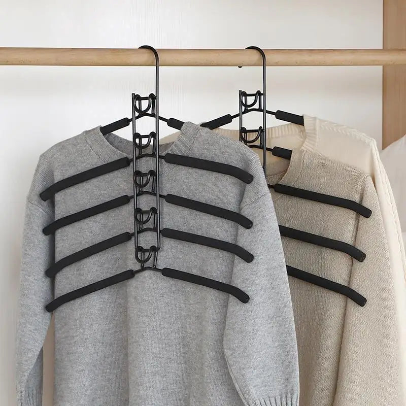 Closet Coats Shirts Dresses Jackets Hanging Storage Multi-tier Hanger Qme