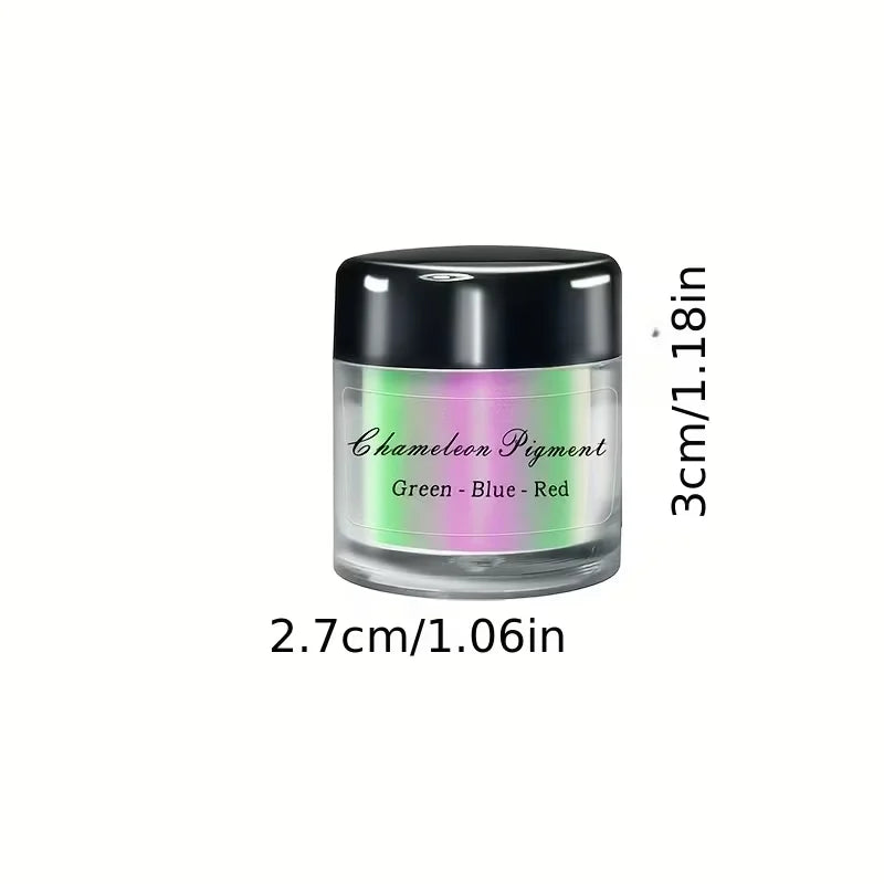 Chameleon Mirror Chrome Nail Powder Glitter Magic Shift Mica Pigment Qme